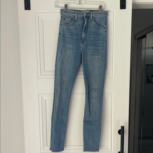 Reformation Light Blue High Rise Jeans